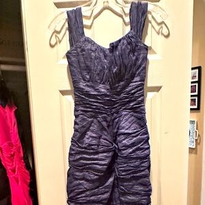 Nicole Miller - Beautiful Ruched Dress - Eggplant Size 2